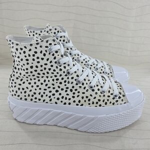 Converse Womens “Welcome to the Wild” Lift 2X Platform Ivory/Black Shoes Size 9